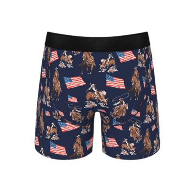 Image showing  Americana Cowboy Ball Hammock Pouch Underwear With Fly