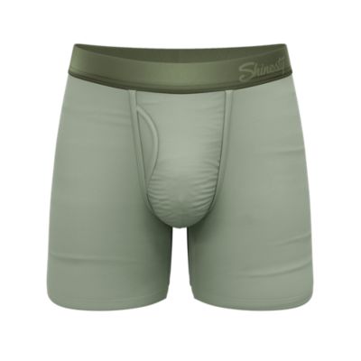 Shinesty Olive Green Ball Hammock Pouch Underwear With Fly