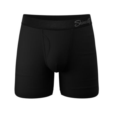 Shinesty Black Ball Hammock Pouch Underwear With Fly