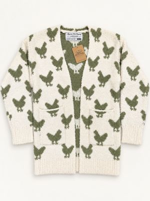 American Farm Company Women's Chicken Luxe Cardigan