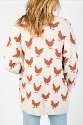 Image showing 5 th American Farm Company Women's Chicken Luxe Cardigan