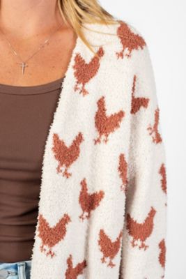 Image showing 7 th American Farm Company Women's Chicken Luxe Cardigan