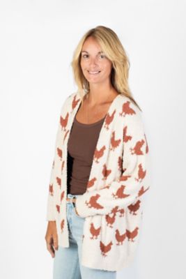 Image showing 1 th American Farm Company Women's Chicken Luxe Cardigan