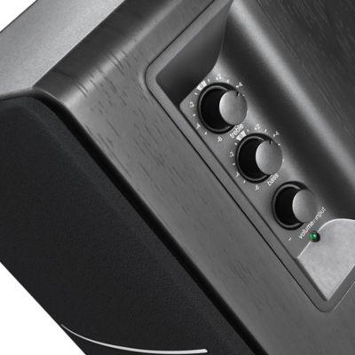 Image showing  42 W Amplified Bluetooth Retro-Style Bookshelf Speaker System with Sub Out and Remote