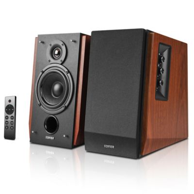 Edifier 66 W Amplified Bluetooth Bookshelf Speaker System with Sub Out and Remote