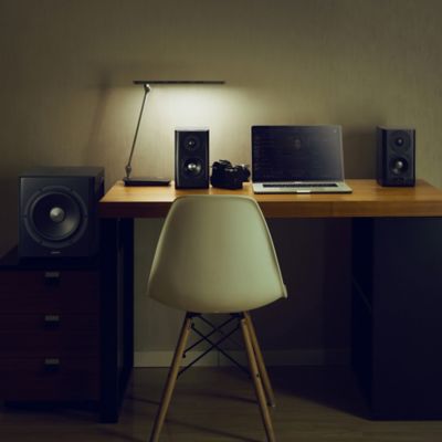 Image showing  Amplified Bluetooth 2.1 Bookshelf Speakers with Subwoofer and Remote