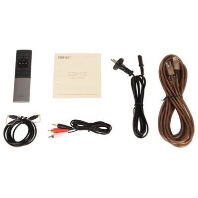 Image showing 6 th Edifier Amplified Bluetooth 2.1 Bookshelf Speakers with Subwoofer and Remote