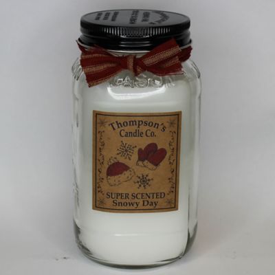 Thompson's Candle Co. Snowy Day Mason Jar Candle, 20 oz.