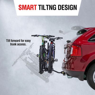 Image showing  80 lb. Capacity Foldable Hitch-Mount Platform 2-Bike Car Rack