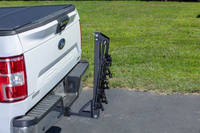 Image showing 5 th Uriah Products 120 lb. Hitch-Mounted Folding 4-Bike Carrier Fits All Vehicles 1.25-2 in. Hitches