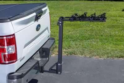 Image showing 6 th Uriah Products 120 lb. Hitch-Mounted Folding 4-Bike Carrier Fits All Vehicles 1.25-2 in. Hitches