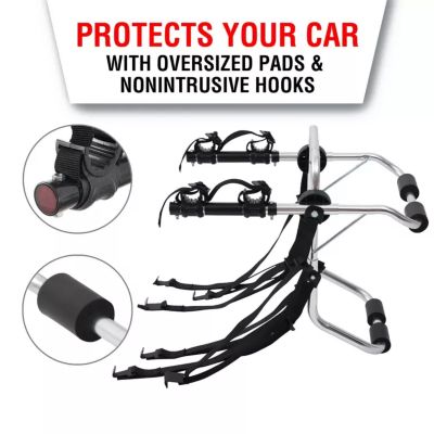 Image showing  Lightweight 70 lb., Trunk-Mounted Aluminum 2-Bike Carrier for Cars/SUV/Trunk