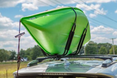Image showing  Roof-Mounted J-Rack Kayak Carrier for Automobiles