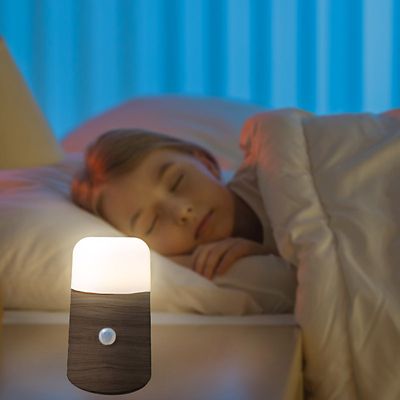 Image showing  Wood Grain SomaGlo Motion Activated Light