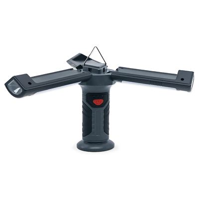 Image showing  Gray 3 Panel 800 Lumen Rechargeable Work Light