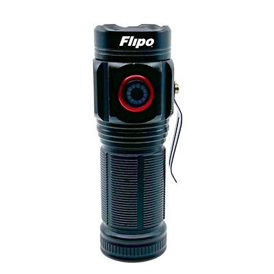 Image showing 1 th Flipo 1500 Lm Mini Tactical Rechargeable Flashlight