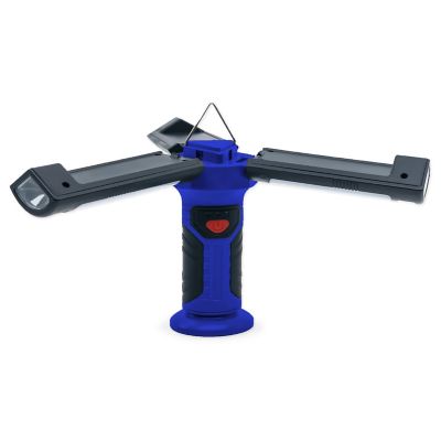 Image showing  Blue 3 Panel 800 Lumen Rechargeable Work Light