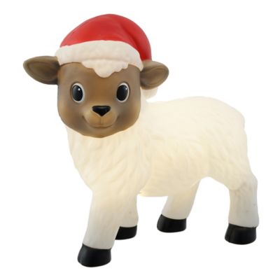 Red Shed 14 in. Blow Mold LED Sheep Christmas Decoration