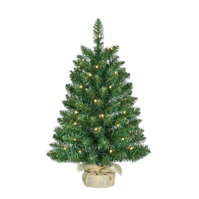Red Shed 2 ft. Pre-Lit Green Pine Artificial Christmas Tree, Warm White LED Lights