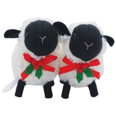 Red Shed 3 in. Two-Sheep Pin Cushion