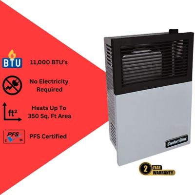 Image showing 7 th Comfort Glow Dual Fuel Direct Vent Gas Heater