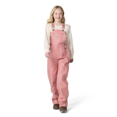 Carhartt Child Girl Unlined Canvas Bib Overall