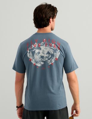 Huk BaShort Sleeve Eagle Short Sleeve Pocket T-Shirt