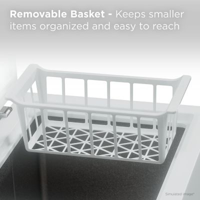 Image showing  3.4 cu. ft. Chest Freezer with Freezer, White