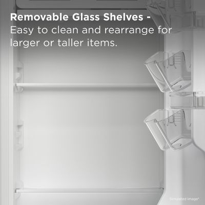 Image showing  3.1 cu. ft. Compact Single Door Refrigerator without Freezer, White