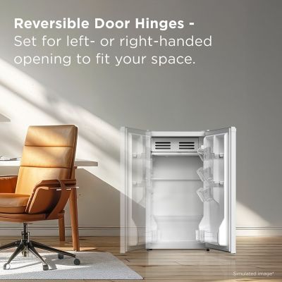 Image showing  3.1 cu. ft. Compact Single Door Refrigerator without Freezer, White