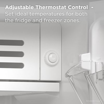 Image showing  3.1 cu. ft. Compact Refrigerator without Freezer, Black