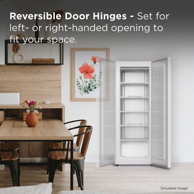 Image showing  5.7 cu. ft. Upright Freezer in White