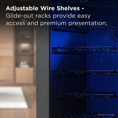 Image showing  3.4 cu. ft. Single Zone 38 Wine Bottles Beverage & Wine Cooler