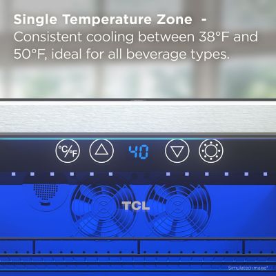 Image showing  5.3 cu. ft. Single Zone 161 Cans Beverage Cooler