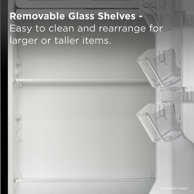 Image showing  3.1 cu. ft. Compact Single Door Refrigerator without Freezer, Silver