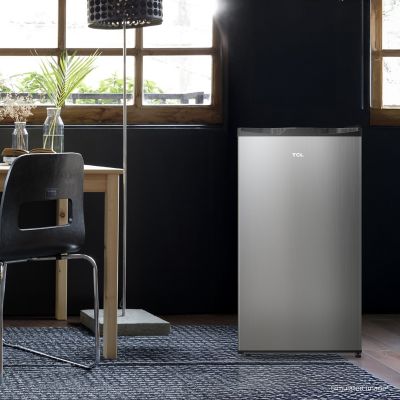 Image showing 9 th TCL 3.1 cu. ft. Compact Single Door Refrigerator without Freezer, Silver