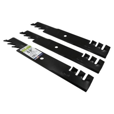 Image showing  3 Commercial Mulching Blade Set for 52 in. Hustler Mowers, Replaces OEM numbers 30227-52X, 785436, 51-2220