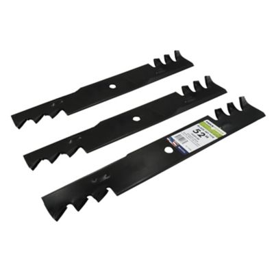Image showing  3 Commercial Mulching Blade Set for 52 in. Hustler Mowers, Replaces OEM numbers 30227-52X, 785436, 51-2220