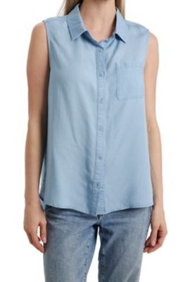 Vintage Threads Vintage Thread Woman Sleeveless Pocket Shirt