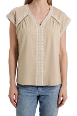 Vintage Threads Women's Short-Sleeve Vneck Top