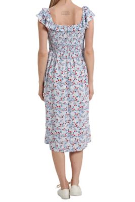 Image showing  Woman Midi Dress Flutter Sleeve