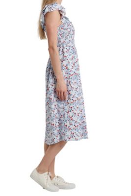 Image showing  Woman Midi Dress Flutter Sleeve
