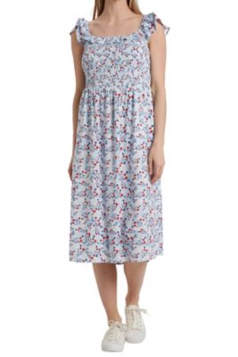Image showing 0 th Vintage Threads Women's Flutter Sleeve Midi Dress