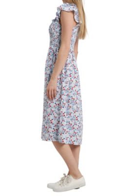 Image showing 3 th Vintage Threads Woman Midi Dress Flutter Sleeve