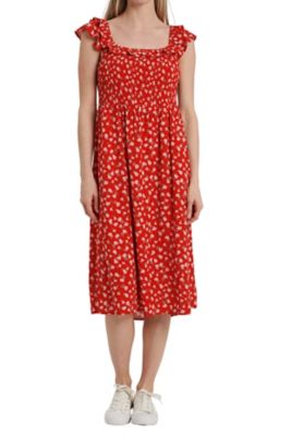 Image showing  Women's Flutter Sleeve Midi Dress