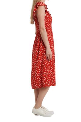 Image showing 2 th Vintage Threads Woman Midi Dress Flutter Sleeve