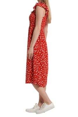 Image showing 3 th Vintage Threads Woman Midi Dress Flutter Sleeve