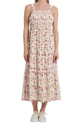 Vintage Threads Women's Ditsy Floral Sleeveless Maxi Dress