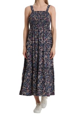 Vintage Threads Women's Ditsy Floral Sleeveless Maxi Dress