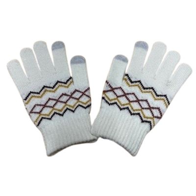 Blue Mountain Women's Knit Fairisle Winter Gloves, 1 Pair